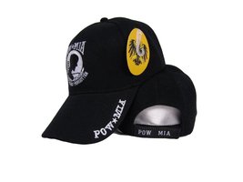 K&#39;s Novelties Embroidered USA Pow Mia Powmia POW MIA Prisoner Shadow Baseball St - $9.89