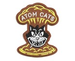 ATOM CATS IRON ON PATCH 4&quot; Fallout Video Game Black Cat Embroidered Appl... - £3.89 GBP