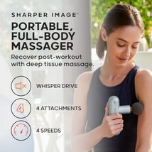 Sharper Image Deep Tissue Portable Percussion Massage Gun, Powerboost Move Full - $69.99