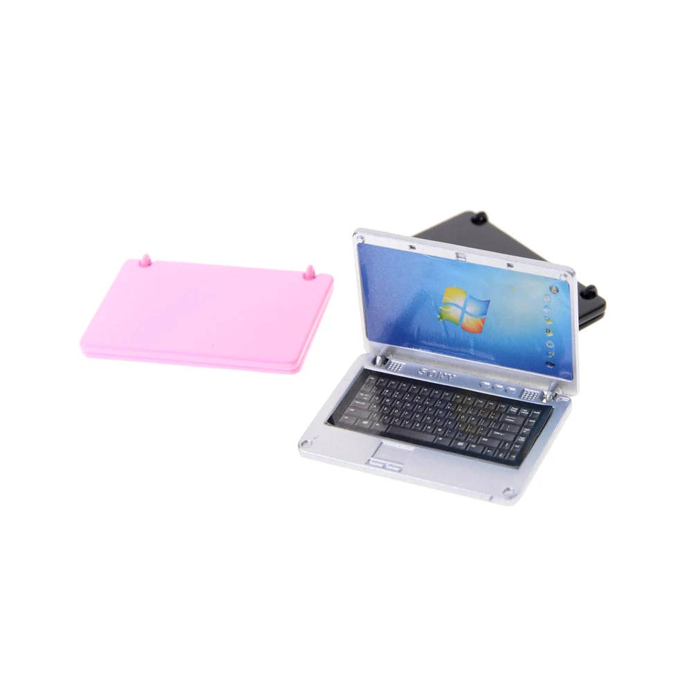 1pc Mini Laptop Computer For Kids Play House Simulation For 4.5cm Baby Children - £8.62 GBP+