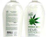 2 Natural Therapy Hemp and Lemongrass Cooling Revitalizing Calming Bubbl... - $28.99