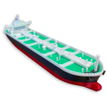 Modern Oil Tanker Ship Model - 12 Inch Commercial Vessel Replica Marine ... - $34.99