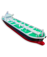 Modern Oil Tanker Ship Model - 12 Inch Commercial Vessel Replica Marine ... - $34.99