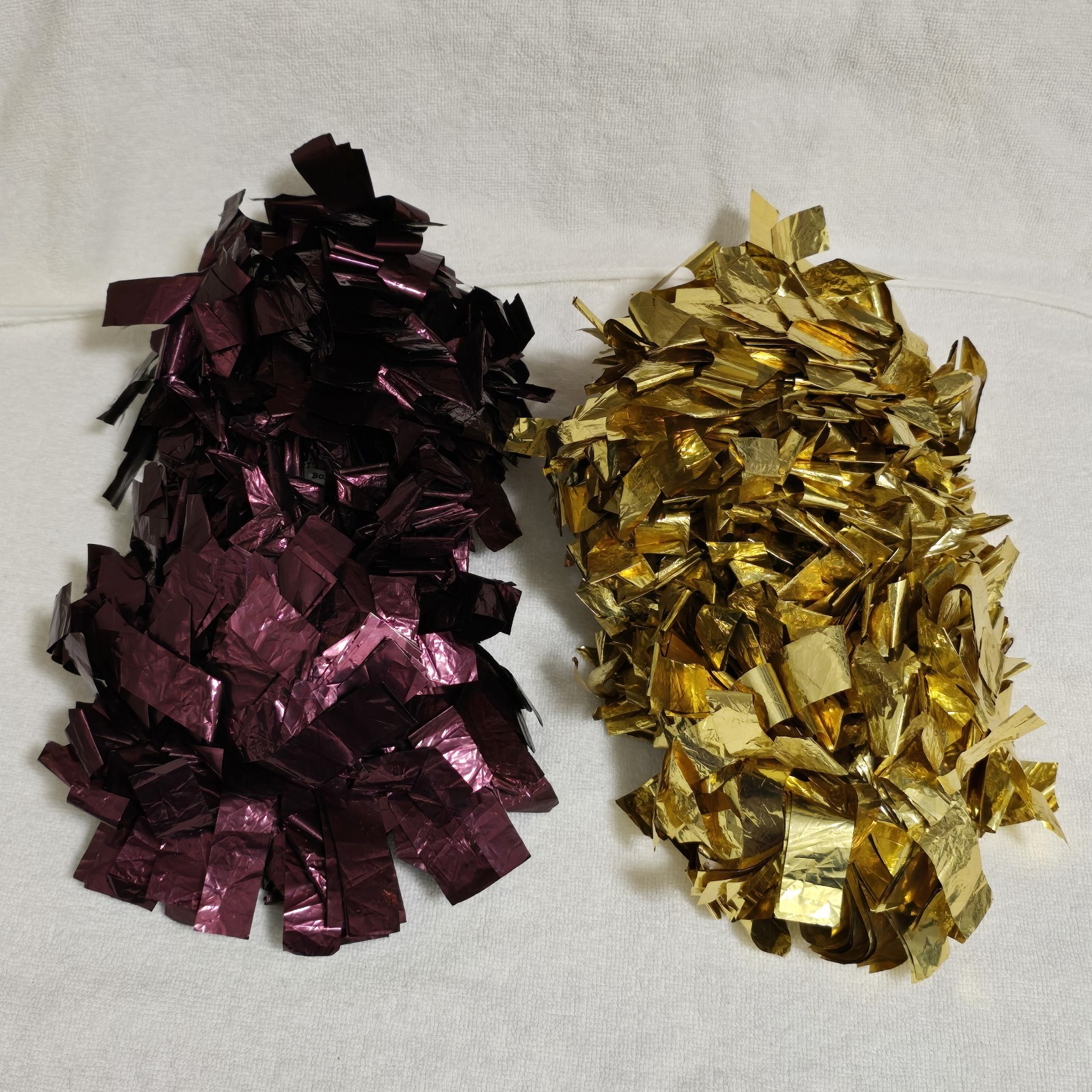 VTG Cheerleading Pom Poms 1990s Purple &amp; Gold VARSITY READ VHS The Crush... - $27.44