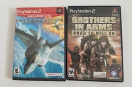 PS2 War Game Lot of 2 Games - Ace Combat 04 - Brothers In Arms Road To Hill 30 - £9.55 GBP