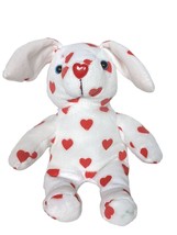 Oriental Trading Co Valentine Red Heart Bunny Rabbit Plush Stuffed Animal 7.5&quot; - £14.01 GBP
