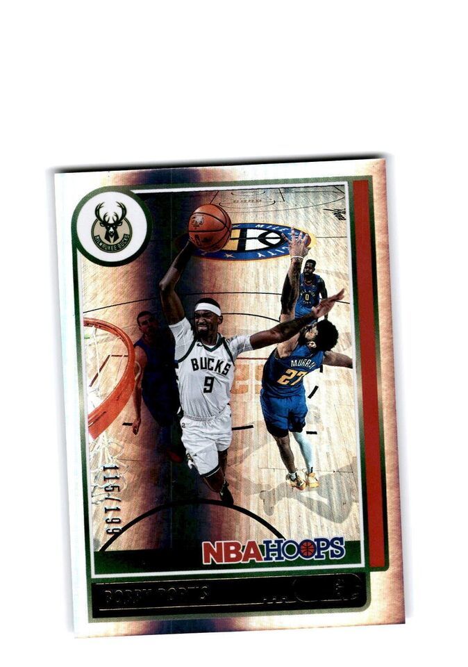 Primary image for Bobby Portis 2021-22 Panini NBA Hoops Premium Box Set 115/199 #123 Bucks