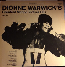 Dionne Warwick&#39;s Greatest Motion Picture Hits [Record] - $29.99