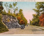 Cliff Drive Springs Kansas City MO Postcard PC565 - $4.99