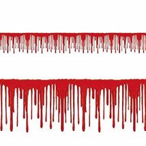 Horror Bloody Border Scene Setter Wall Trim Halloween Party Decoration Prop-25ft - £3.07 GBP