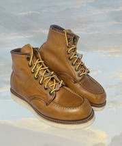 Red Wing Heritage 875 Work Boots Sz. 6.5 Legacy Leather 6” Moc Toe TractionTred - £133.03 GBP