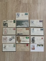 Vintage Lot of 13 Envelopes Stamps Air Mail Rockefeller Olympic 1984 India Voyag - £17.65 GBP