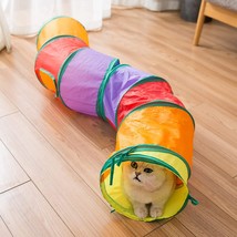 Interactive Peek-a-Boo Cat Chute Cat Tube Toy - £23.25 GBP