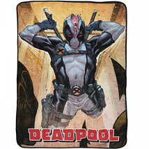 Marvel Deadpool X-Force Costume 46 x 60 Throw Blanket Multi-Color - £25.53 GBP