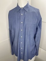 Vintage Burberrys Of London Men Shirt French Cuff Blue Made In USA 17- 3... - £23.38 GBP