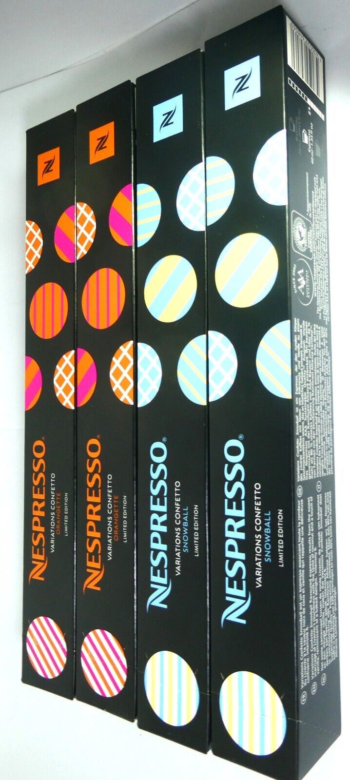 Nespresso Orangette 2 Sleeves & 2 Snowball Limited Coffee Original Line, Read - £143.55 GBP