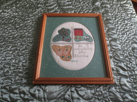 Wood Framed VALORIE &quot;In Everything Give Thanks&quot; Original Folk Art - 9.5&quot; x 11&quot; - £7.07 GBP