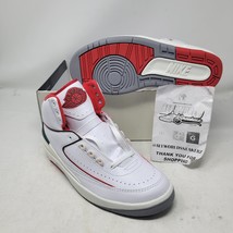 Nike Air Jordan 2 II Retro Origins White Fire Red DR8884-101 7.5 Italy I... - $1,880.76 MXN