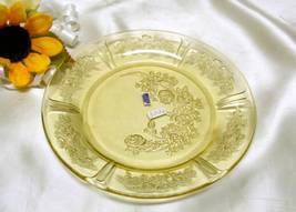 3026 Antique Federal Sharon Cabbage Rose Amber Salad Plate - £8.77 GBP