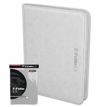 BCW Z-Folio 9-Pocket Album w/ Zipper (Holds 360 Cards) - White - £20.16 GBP