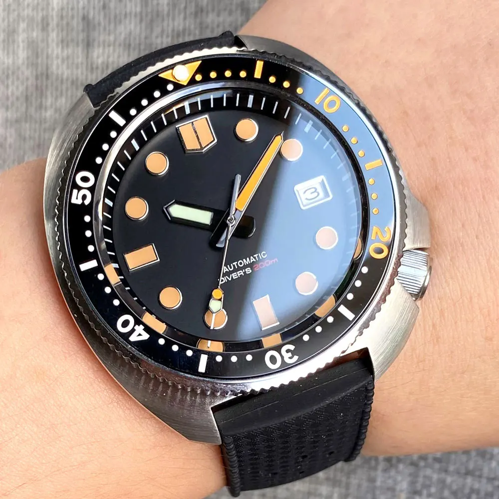 Tandorio Diver Steel Automatic Watch Men 20bar Waterproof  Wristwatch Japan NH35 - £204.63 GBP
