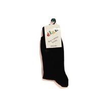 NWT Boys Crew Socks Size 6-8 1/2 by Elan Cotton Blend Black Color - £9.00 GBP