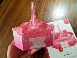 Valentine&#39;s 3D Hallmark Card *Paper Wonder* Paris Eiffel Wife Husband Girlfriend - £3.84 GBP