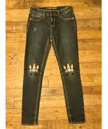 Girl&#39;s Vigoss Unicorn Embroidered Skinny Jeans, Size 12 - $11.88
