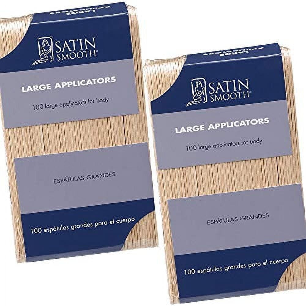 Satin Smooth Large Applicators 100 Pc Sticks - Pack of 2 - $19.55