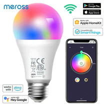 Meross HomeKit Smart LEDLight Bulb 9W WiFi RGBWW Lamp E27/E26/B22 Base W... - $21.42+