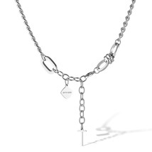 Personalized Cuban Link Chain Jewelry Cross Pendant Stainless Steel Necklace For - £9.14 GBP