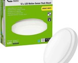 Commercial Electric 12&quot; Motion Sensor LED Flush Mount Ceiling Light Brig... - £30.23 GBP