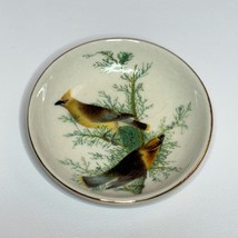 Creative Co-Op Small Plate Trinket Dish Birds Gold Edge 3-1/8&quot; - $92.26 MXN