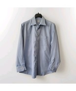 Peter Millar Mens Crown Cool Shirt Sz X Large Blue Pattern Long Sleeve L... - $29.99