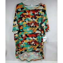 NWT LulaRoe Irma Tunic Colorful With Mickey &amp; Minnie Designs Size Large - £12.19 GBP