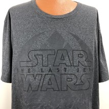 Disney Parks Star Wars The Last Jedi Gray T Shirt Size 4XL 50% Cotton 50% Poly - £23.58 GBP
