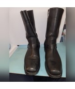 Harley-Davidson Men's Hustin Ride 11" WP Black Leather Motorcycle Boots - $76.50