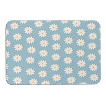 Mondxflaur Floral Non Slip Bathroom Mat for Shower Quick Dry Diatom Mud Rugs - £15.12 GBP