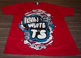 Plain White T&#39;s Band T-Shirt Mens Large New - £15.57 GBP