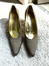 Rangoni Firenze Size 9 Women’s Heels Shoes Gold Metallic  Italy Made - £18.63 GBP