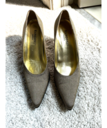 Rangoni Firenze Size 9 Women’s Heels Shoes Gold Metallic  Italy Made - $362.13 MXN