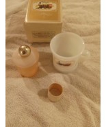 Vintage Avon Milk Glass Shaving Mug/Coffee Cup-Glass With Lionel Engine ... - $12.86 CAD