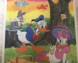 Vintage Golden Walt Disney Puzzle Frame Tray Donald And Daisy Duck 12 Pi... - $22.57