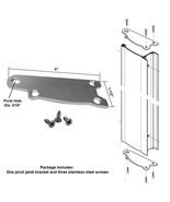Gordon Glass® Adjustable Pivot Jamb Bracket for Swinging Shower Doors - $21.55