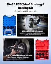 VEVOR Bearing Press Kit Ball Joint Press &amp; Wheel Bearing Puller Set 10+2... - $141.99