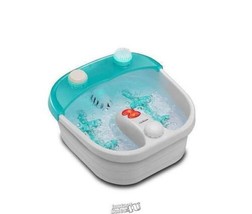 Sunbeam Foot Spa with Heating, Bubbles &amp; Massager Rollers 14&quot;Lx6.5&quot;Dx15&quot;H Heated - £61.03 GBP