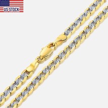 Davieslee Necklace for Men Women Curb Chain Cuban Link Mens Womens Necklace Chai - £20.71 GBP