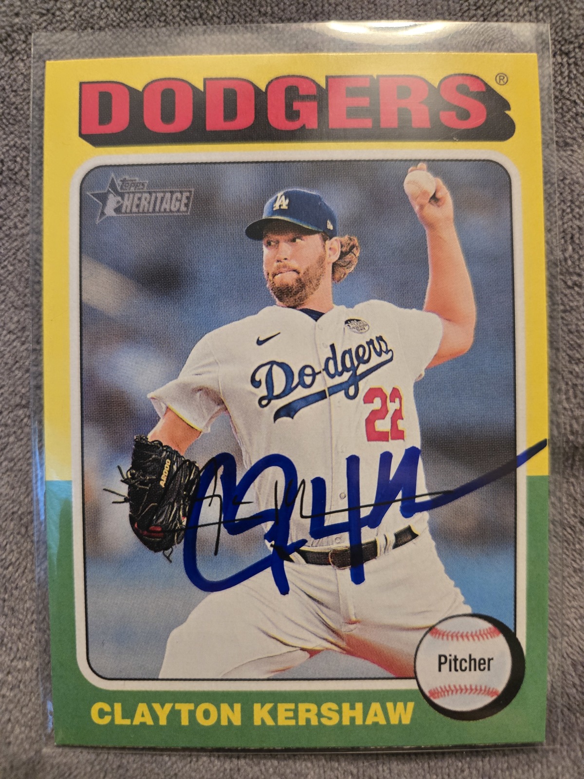 Clayton Kershaw Hand Signed Topps Baseball Card Autographed LA Dodgers A... - $29.00