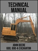John Deere  690  690-A Excavator Technical Manual TM1017 On USB Drive - £14.15 GBP