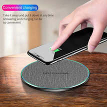 Universal Magnetic Wireless Charging Pad with LED Indicator - Quick Charge Dock - £15.42 GBP